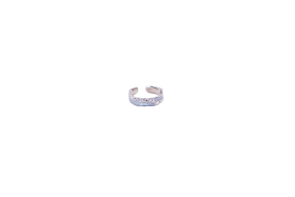 SILVER RIPPLE RING