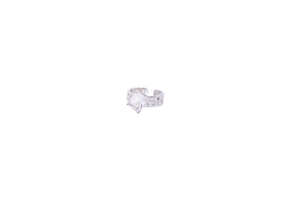 CRYSTAL DIAMOND WOVEN RING