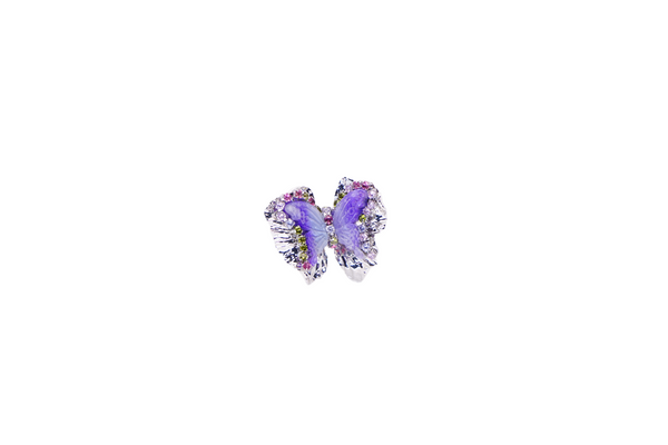 PURPLE BUTTERFLY RING